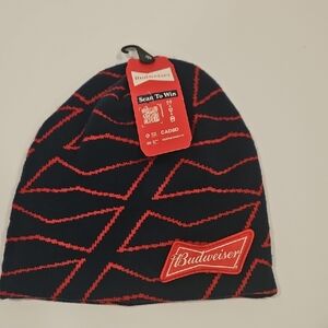 Budweiser Adulr Beanie- Navy and Red